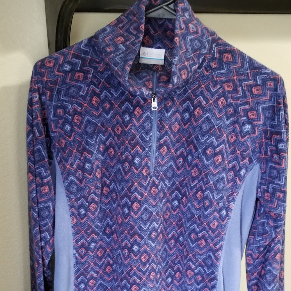 Columbia 1/4 Zip Fleece Pull Over EUC